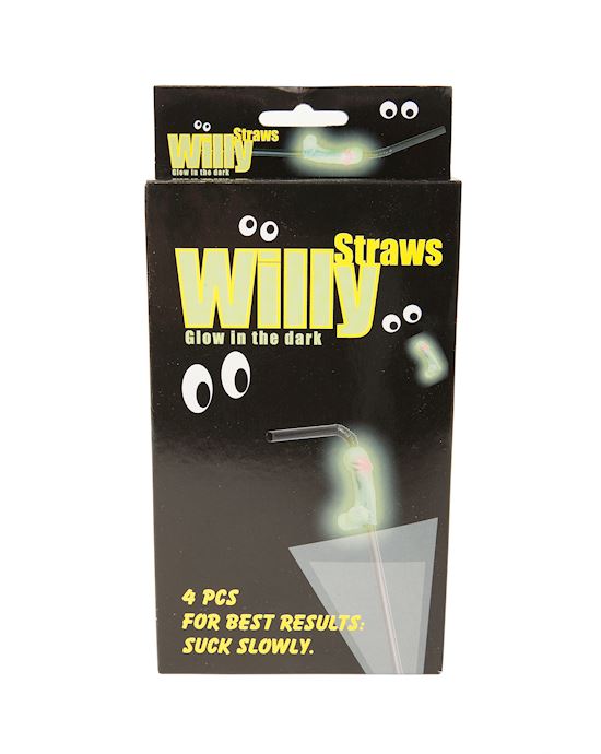 Hens Night Willy Straws