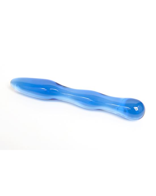 Blue Wonder Glass Anal Stick