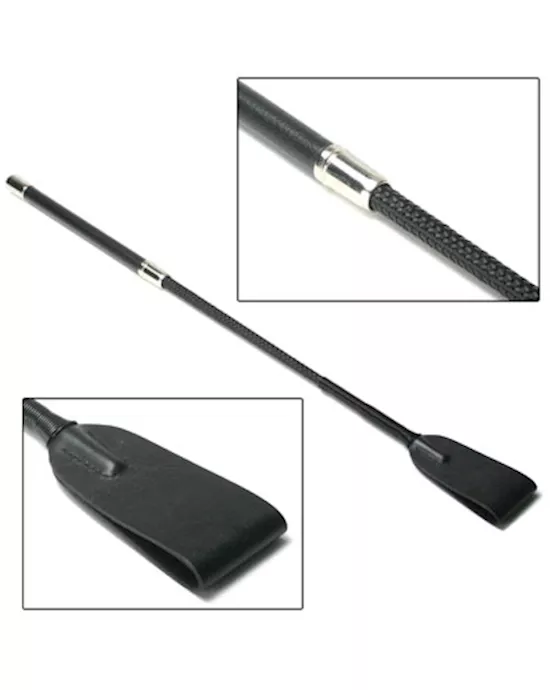 Strict Leather Short Handle Wide Head Riding Crop