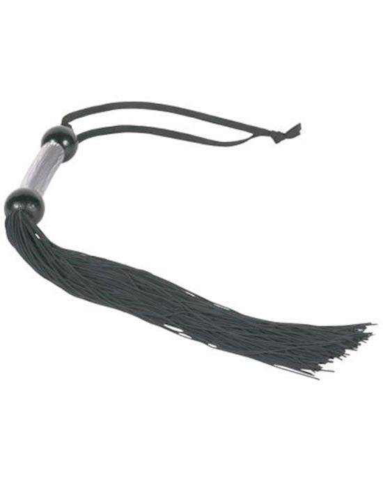 Medium 14 Inch Black Rubber Whip