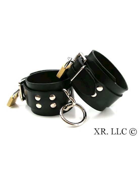 Strict Leather Locking Rubber Ankle Restraints