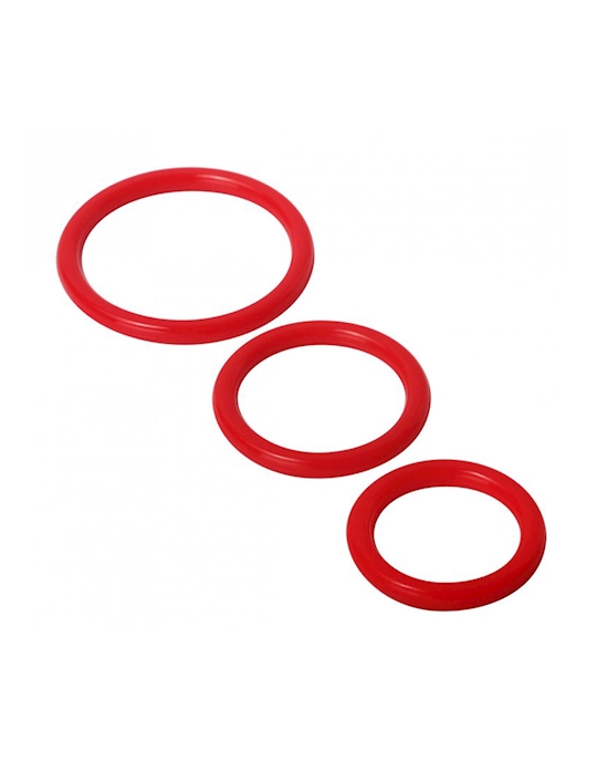 Trinity Silicone Cock Rings