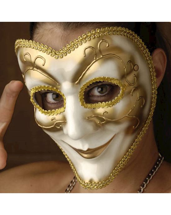 Venetian Style Mask with Smile