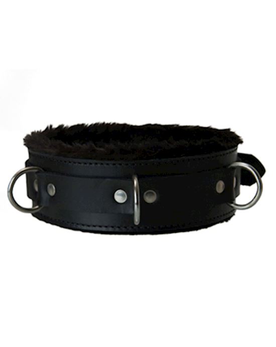 Strict Leather Premium Fur Lined Locking Collar