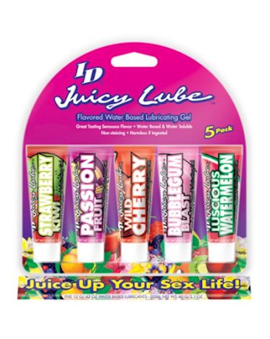Id Juicy Lube 12g Assorted Tubes 5 Pack