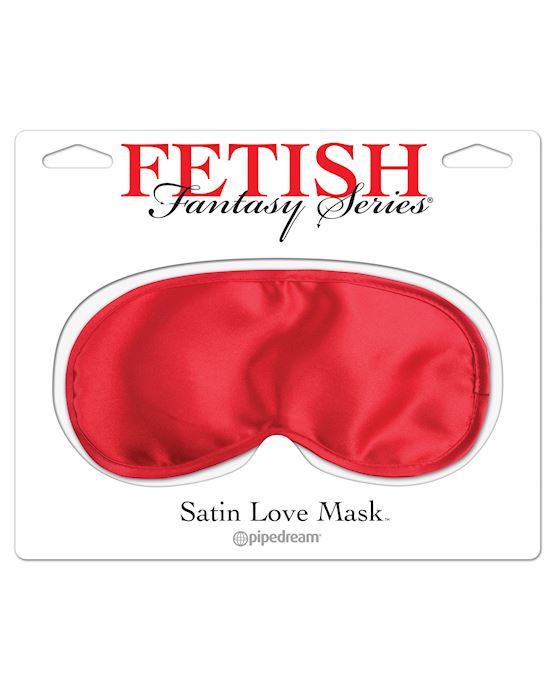 Satin Love Mask Red