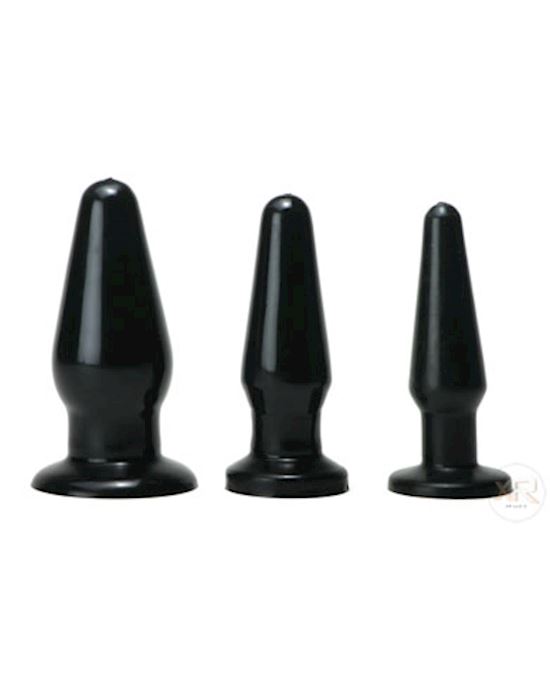 Trinity Silicone Butt Plug Kit