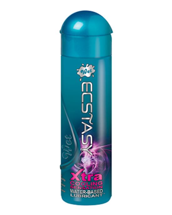 Wet Ecstasy Xtra Cooling Sensation Water Based Lube 106 Oz