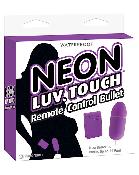 Neon Luv Touch Remote Control Vibrating Bullet