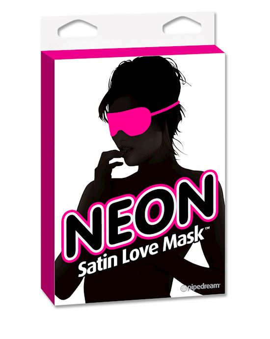 Neon Satin Love Mask