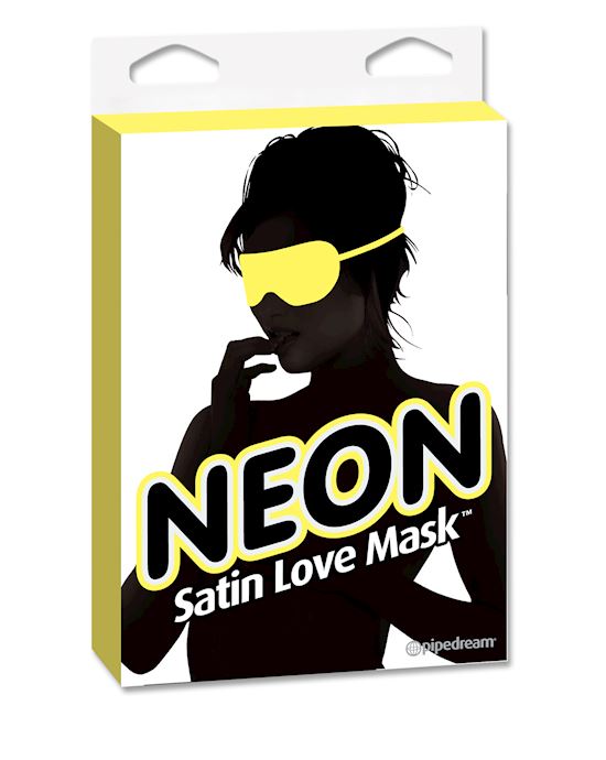 Neon Satin Love Mask