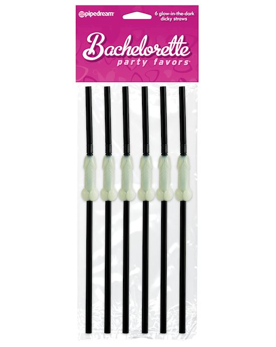 Bachelorette Party Favors Glow In The Dark Dicky Straws