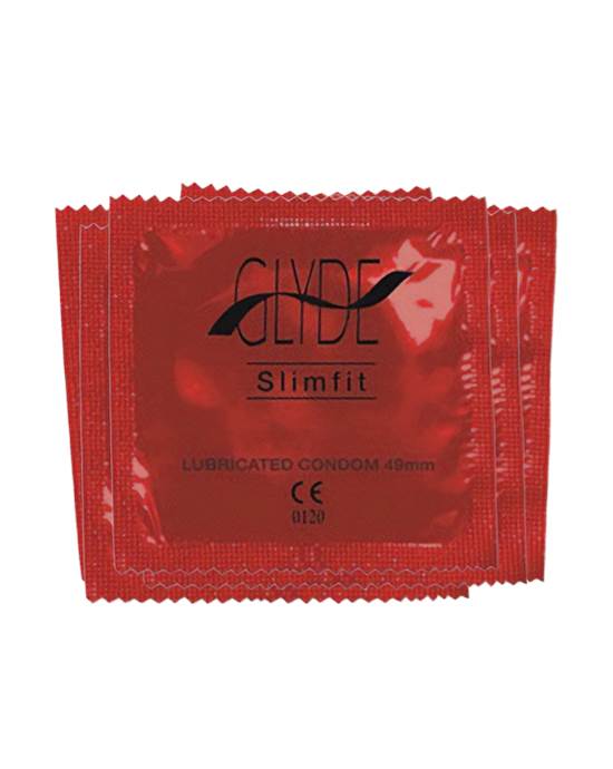 Glyde Slimfit Natural Condoms 100 Bulk Pack