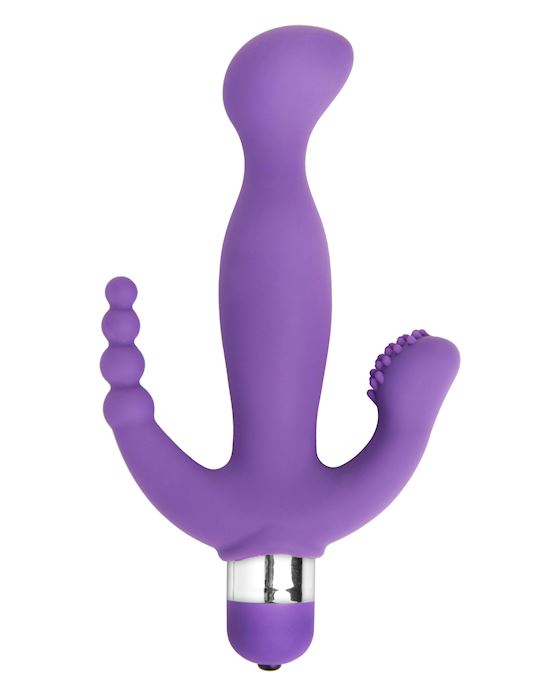 Amethyst 7 Mode Triple Stimulation Vibrator