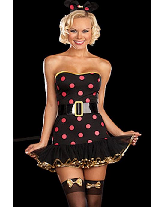 Feminine Polka Dot Mouse Costume