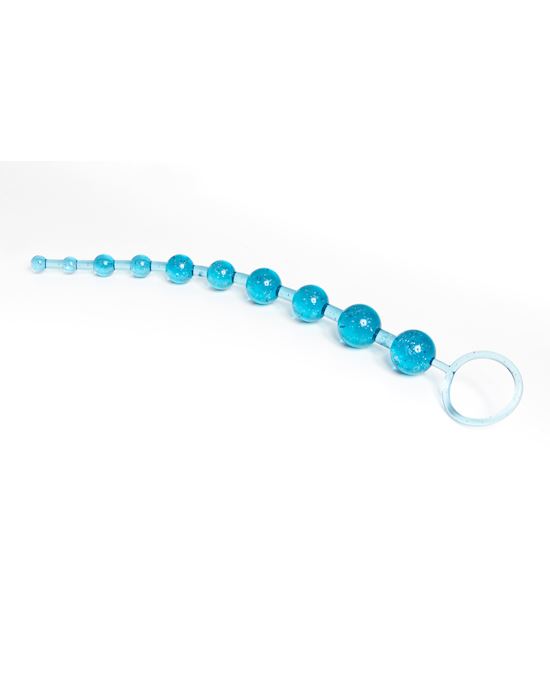 Blue Silicone Anal Beads