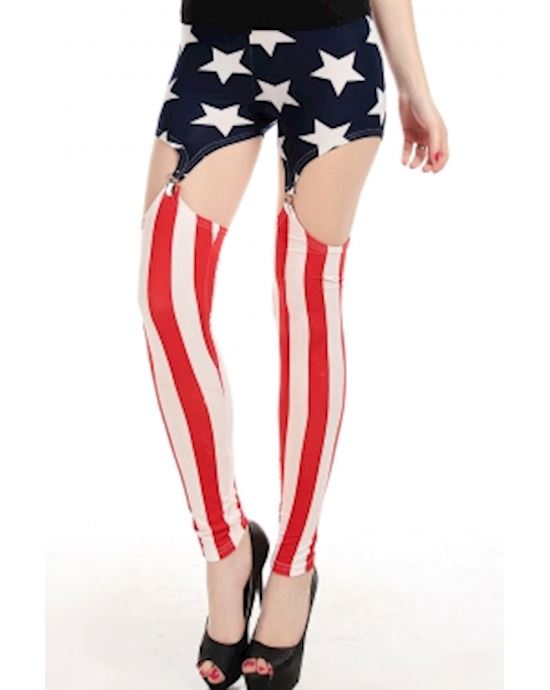 Patriotic Suspender Sexy Legging