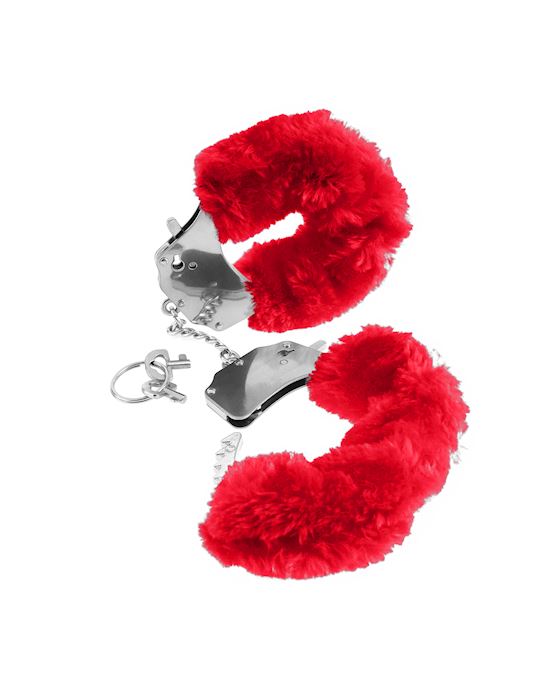 Fetish Fantasy Red Furry Love Cuffs