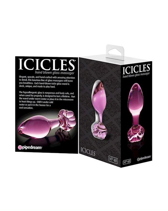 Icicles Glass Butt Plug No 48