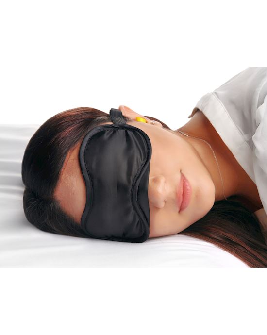 Beginner Sensory Deprivation Blindfold With Ear Plugs