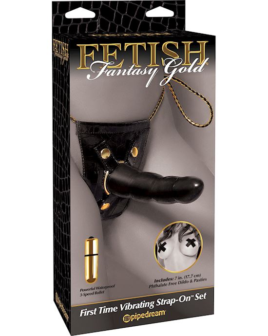 Fetish Fantasy  First Time Vibrating Strap-on Set