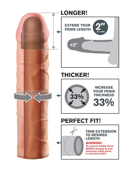 Fantasy X-tensions  2 Inch Penis Extension