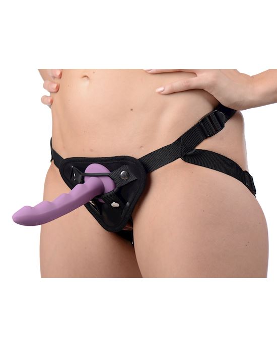 Sutra Fleece-lined Strap On With Vibrator Pouch