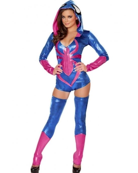 Sexy Pink Spider Widow Hero Costume