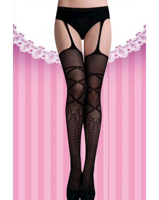 Sexy Patterned Hollow-out Thighs Pantyhose