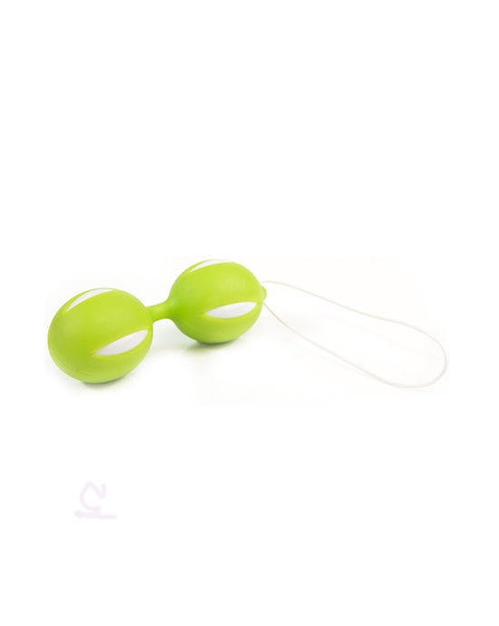 Green Silicone Duo Love Balls