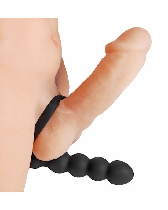 Double Fun Cock Ring With Double Penetration Vibrator