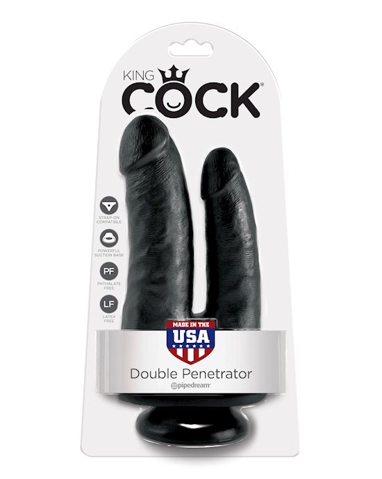King Cock Double Penetrator Suction Cup Dildo