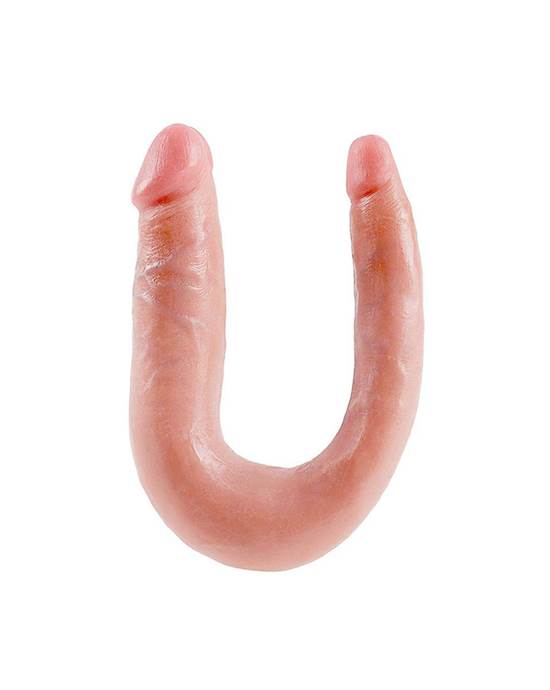 King Cock U-shaped Medium Double Trouble Dildo