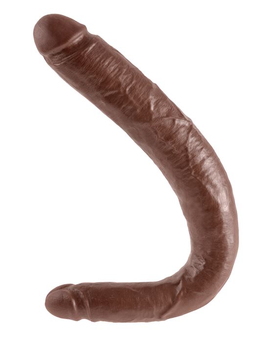 King Cock 16 Inch Tapered Double Dildo Brown