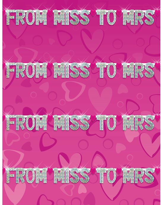 From Miss to Mrs Party Banner