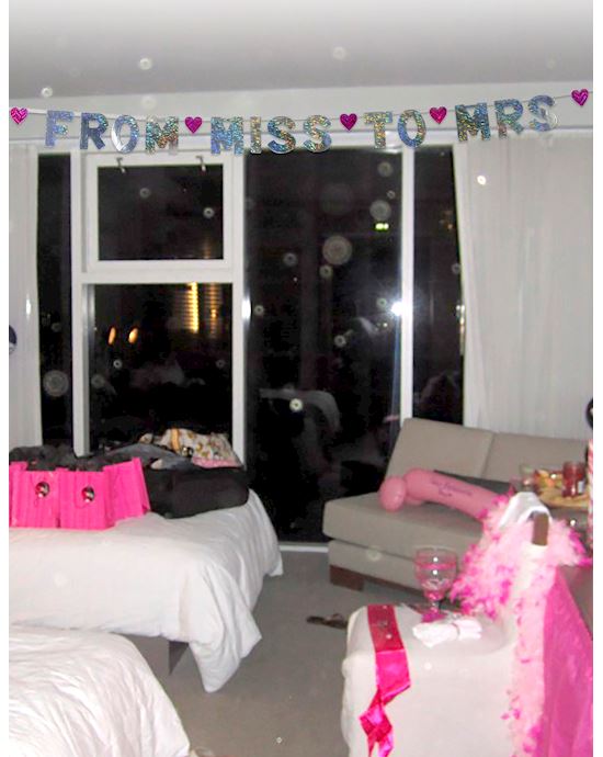 'from Miss To Mrs' Party Banner