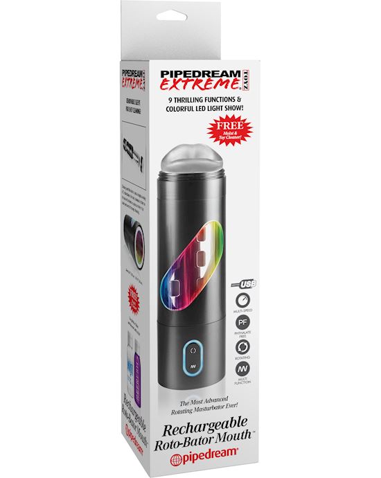 Pipedream Extreme Toyz Rechargeable Roto-bator Mouth
