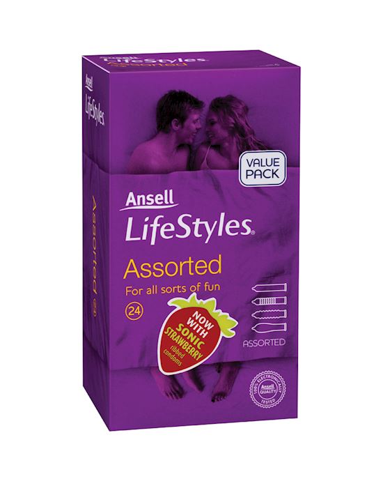 Ansell Lifestyles Assorted 24 Pack