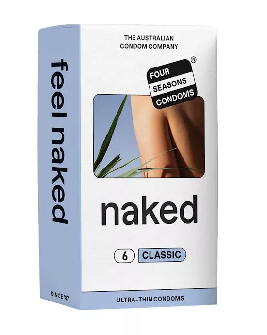 Four Seasons Naked Classic Condoms  6 Pack