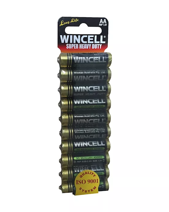 Wincell Aa Super Heavy Duty Carded 10 Pack