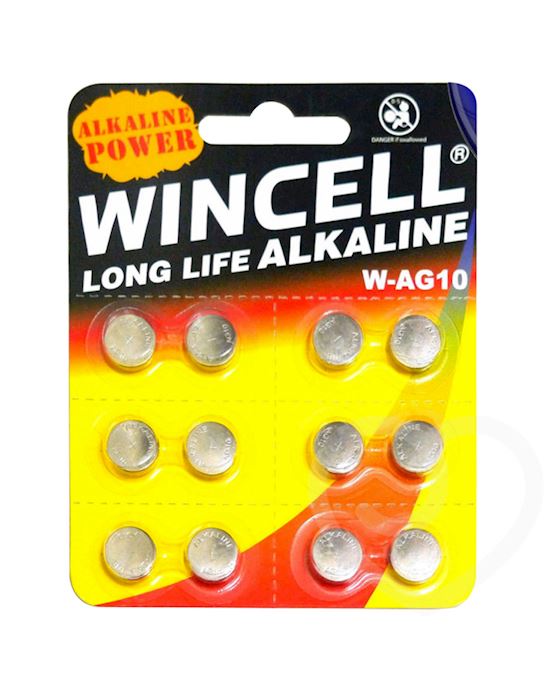 Wincell Ag10 Lr1130 Cell Batteries 12 Pack