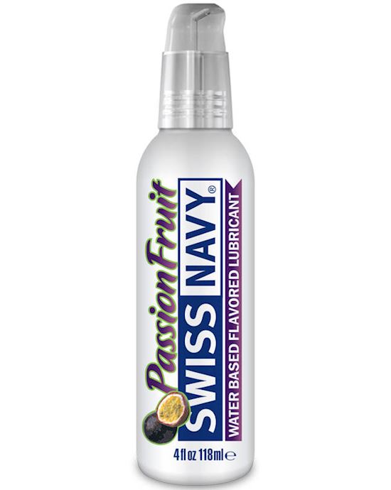 Swiss Navy Water Base Flavored Lubricant Passion Fruit 4oz 118ml