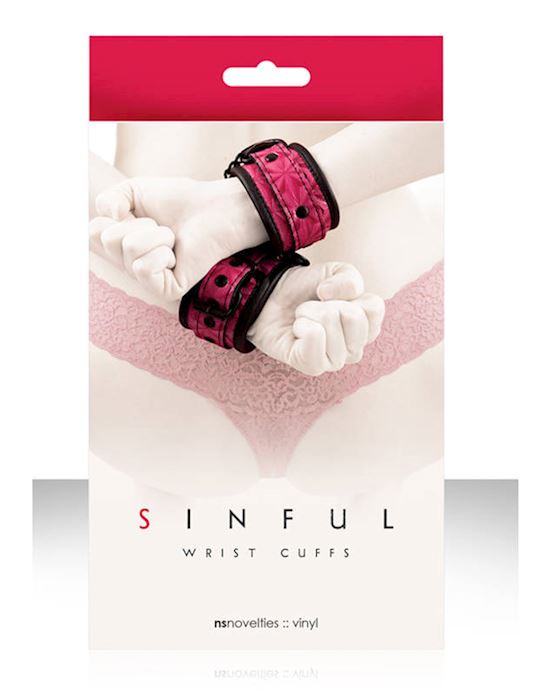 Sinful Pink Wrist Cuffs