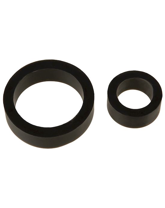 James Deen Signature Silicone Cock Ring Double Pack