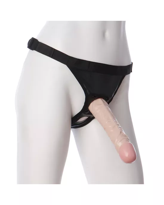 VacULock 8 Inch Classic Dong With Ultra Harness