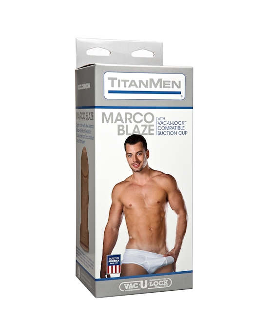 Titanmen Marco Blaze 8.5 Inch Realistic Suction Cup Dildo