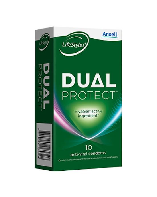 Ansell Lifestyles 10s Dual Protect Condoms