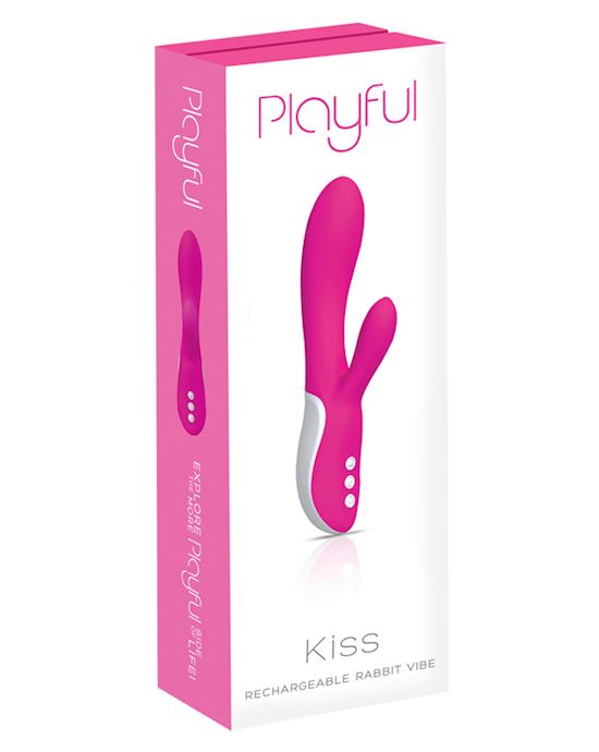Playful Kiss Silicone Rechargeable Pink