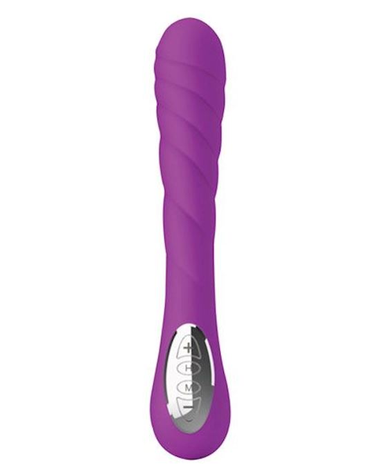 Playful Twirl Silicone Rechargeable Purple