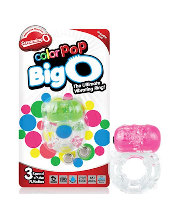 Colour Pop Big O Cock Ring By Screaming O